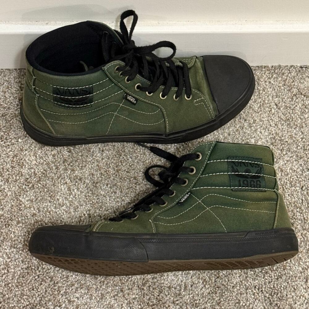 Vans Men's Green BMX High Top Sneaker Shoes size 11.5
